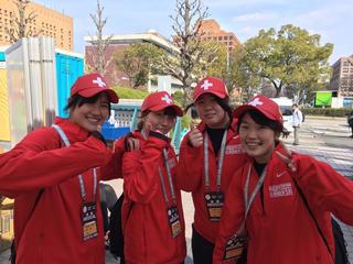名古屋ウィメンズマラソンに学生ボランティアとして参加