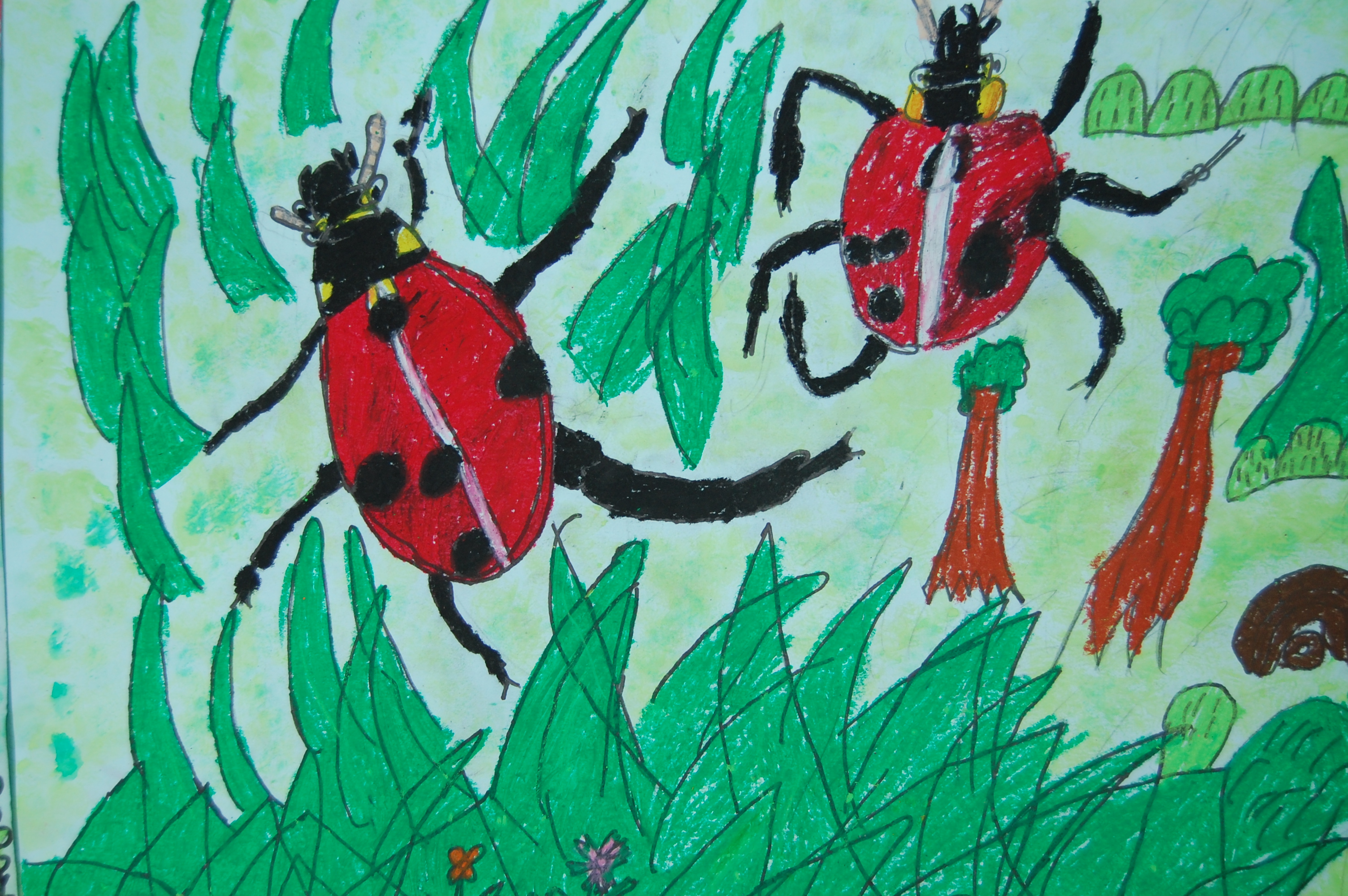 PM)虫の絵～1年1組図工作品 : デイリースナップで見る学びのポイント ...