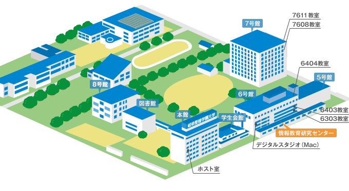 パソコン教室の地図