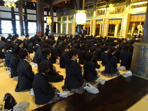 中学一年　京都宗教研修