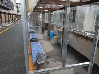 岐阜キャンパスに喫煙所が完成しました。