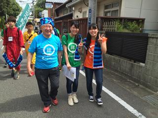 文京学院大学主催の『五街道ウォーク2016 in 中山道』に本学の学生らが参加しました。