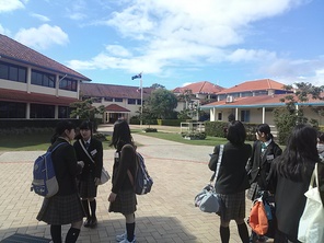 学校案内中の風景