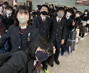 ロンドン・ヒースロー空港に到着しました（３年生 イギリス 海外語学研修）