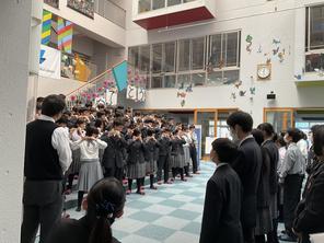 海外語学研修出発式がありました 海外語学研修出発式がありました