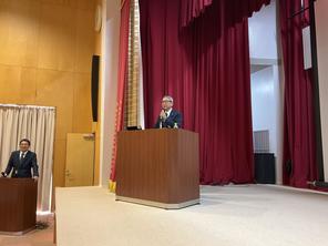 社会人講話がありました