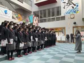 「３年生を送る会」がありました