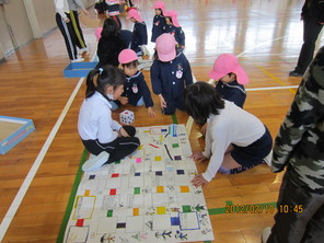 柳津小学校との交流会