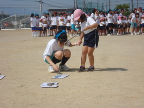 年長組　附属中学校体育祭に参加