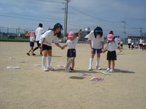 年長組　附属中学校体育祭に参加