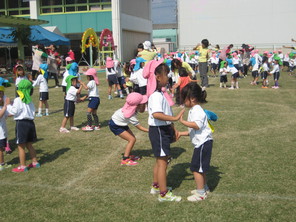 運動会の総練習