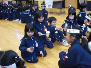 年長組　附属小学校交流会