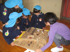 柳津小学校との交流会
