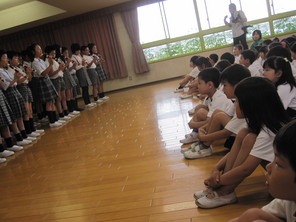 年長組　附属小学校との七夕交流会