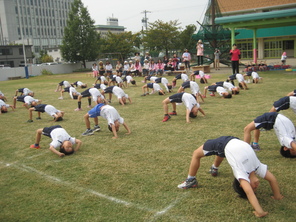 運動会リハーサル①～年次ごとに～