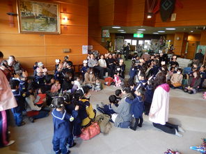 柳津町高齢者福祉会館訪問（年少）