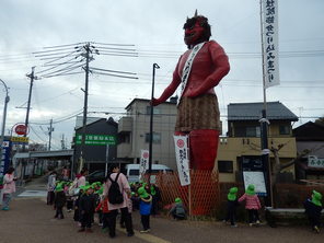 年少さんの鬼見学