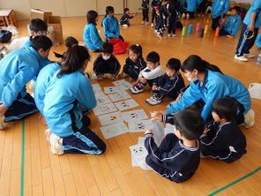 境川中学校との交流会（年中）