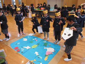 年長組　附属小学校の秋祭り