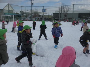 雪遊び 雪遊び