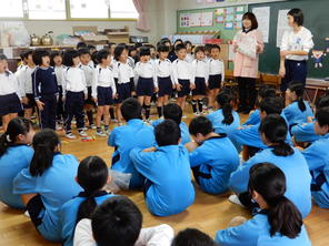 境川中学校との交流会（年中・年長）