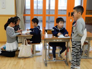 柳津小学校との交流会（年長）