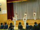 年長組　附属小学校でひなまつり茶会（２月２７日）