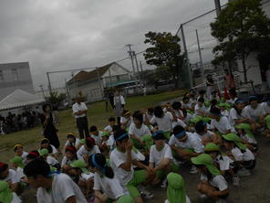 年長組　附属中学校の体育祭に参加しました（9月13日）