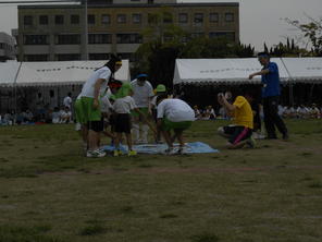 年長組　附属中学校の体育祭に参加しました（9月13日）