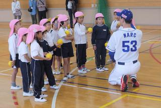 元プロ野球選手によるキッズ野球教室を行いました