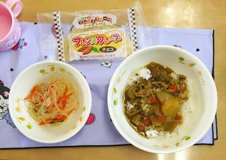 通常の保育スタート　給食が始まりました！