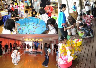 久しぶりの夏祭り　みんなで楽しみました。