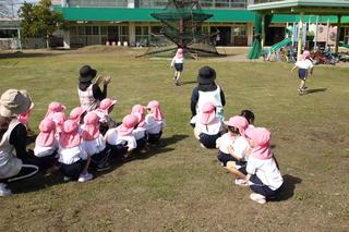 運動会に向けて練習しています。