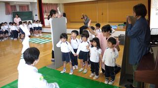 交通安全教室を  おてつだいクラブに補助していただき  実施しました。