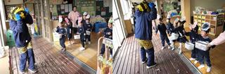 みんなで鬼退治をしました。
