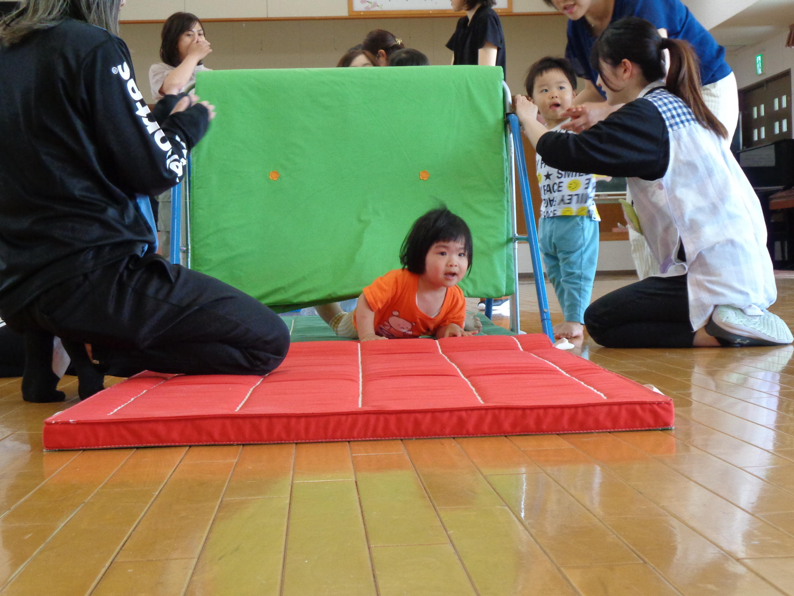 勇気を出して、よいしょ!
