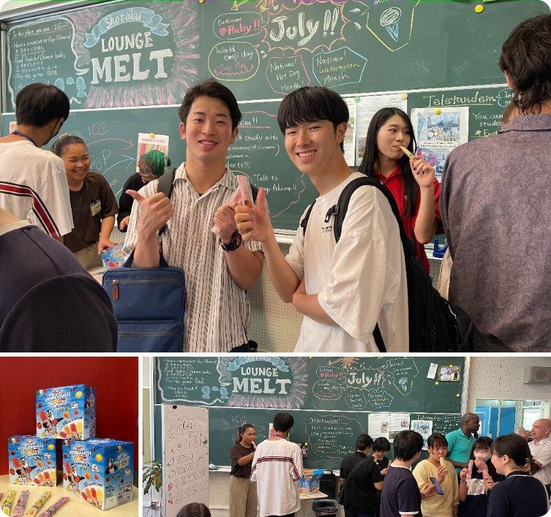 外国語ラウンジ「Lounge MELT」でSummer Ice Popsを開催しました