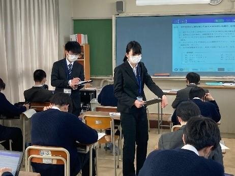 岐阜聖徳学園高等学校での参観実習